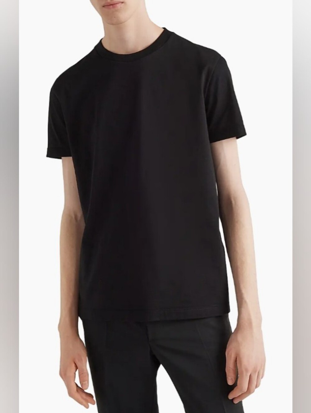 Prada Black Crewneck T-Shirt (Unisex)